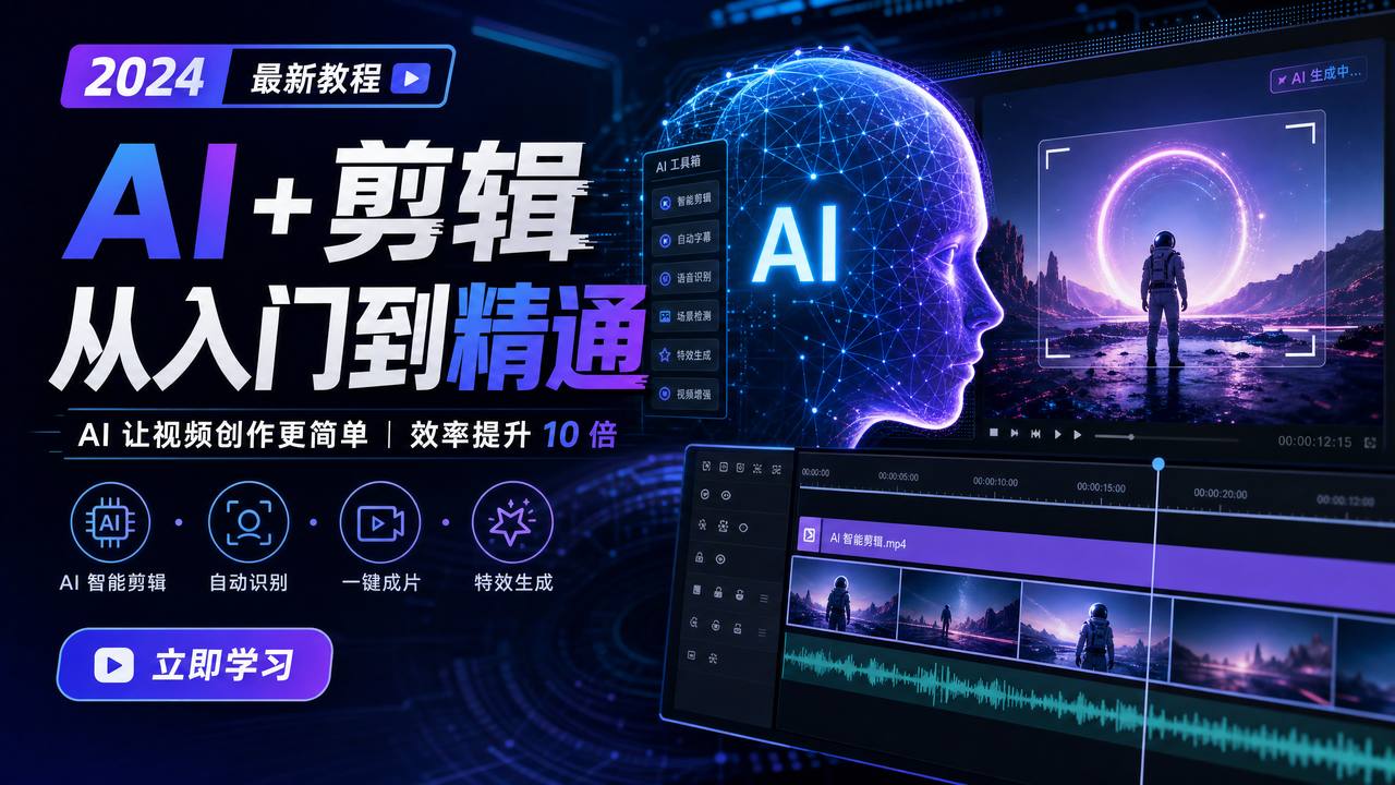 高清视频AI剪辑传媒教程